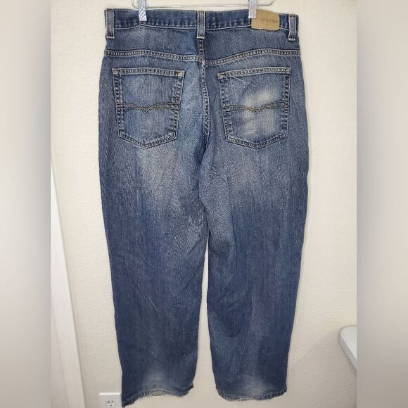 Vintage Anchor Blue Baggy Jeans / Late 1990's & Y2K era - Picture 3 of 9